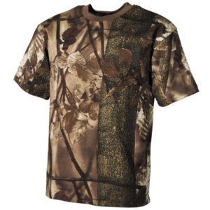 US T-Shirt halbarm hunter-braun