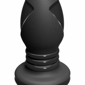 Anal-Plug mit Öffnung Mittel - schwarz