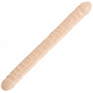 Doppelseitiger Dildo - hautfarben