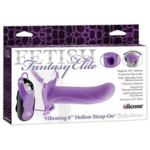 Vibrating 6'Hollow Strap-On Pu