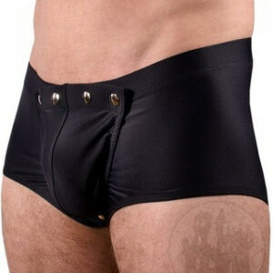 Satin Shorts mit abnehmbarer Front
