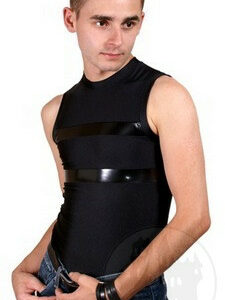 Tanktop mit Vinylstreifen