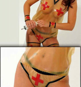 Latex Schwestern-Slip