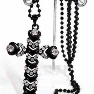 Anhänger - Crucifix mit Steinen