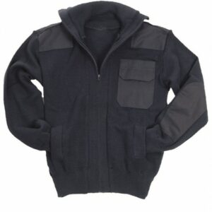 Stickjacke mit Brusttasche
