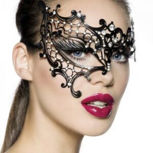 Edle asymmetrische Metallmaske