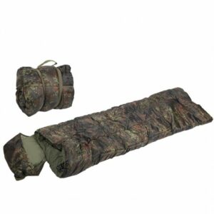 Schlafsack mit Packsack in Tarnfarbe