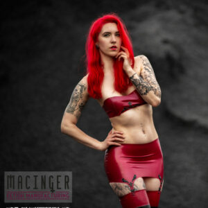 Latex Bandeau Top 'Cherry' - Macinger