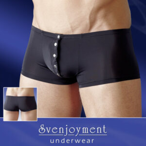 Herren Pants Klassik mit silberfarbener Druckknopfleiste