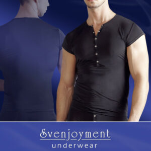 Herren Shirt Klassik silberfarbener Druckknopfleiste