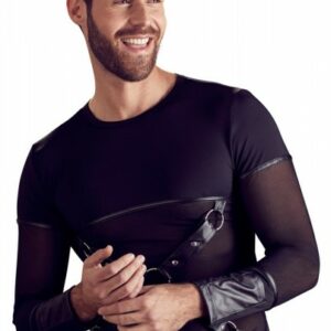 Shirt schwarz matt mit Powernetzeinsätzen