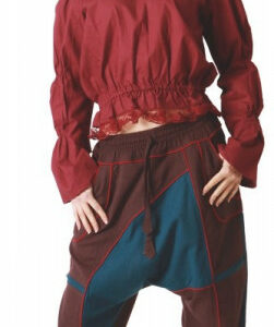 Mittelalterbluse mit Raffung