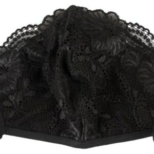 Maske Spitze schwarz