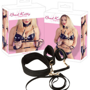Fessel-Set Schwarz/Gold