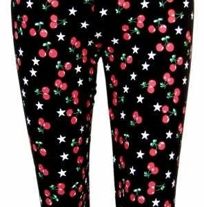 Leggings mit Kirschen und Sternen