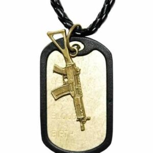 Anhänger - Dogtag mit Gewehr