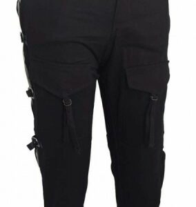 Skinny Punker Hose mit Schnallen