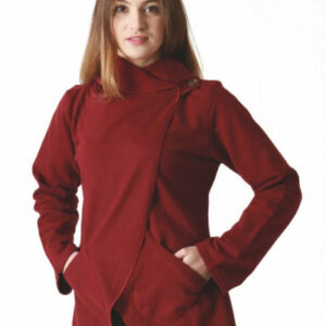 Jacke zum Wickeln mit Knopf