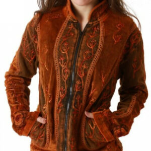 Langärmlige Jacke mit Stehkragen