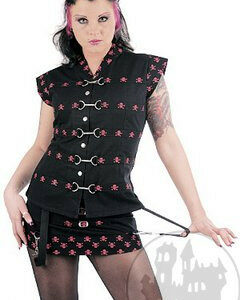 Gothicweste 'Pirate Skull'