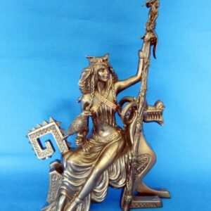 Frigg Frigga Figur aus Polyresin bronziert