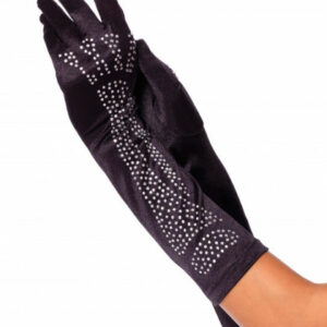 Handschuhe mit Strasssteinen