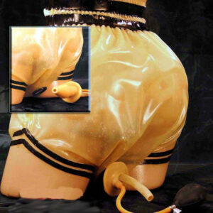 Latex Windel Doppeldicht mit Anal-Plug