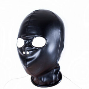 Kunstleder Maske mit Augen- und Nasenöffnung