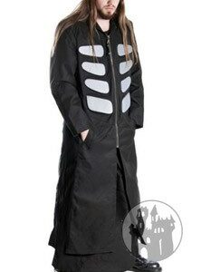 Cyber-Mantel mit grauen Brustplatten