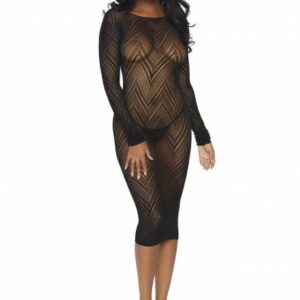 Netzkleid langarm