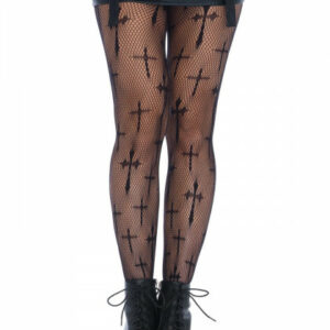 Netzstrumpfhose 'Cross' - Queensize