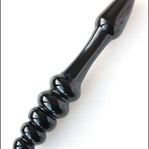 Schwarzer Glas-Dildo
