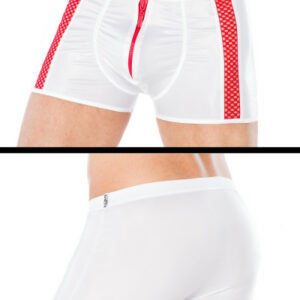 Wetlook Boxershorts mit Netz und Reißverschluss