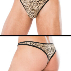 Leopardenslip mit Hakenverschluss