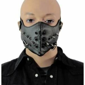 Biker Mundschutz mit Killer- und Ösennieten