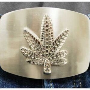 Gürtelschnalle - Silver Hemp