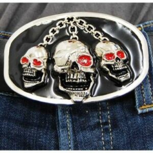 Gürtelschnalle - Pirate Skulls
