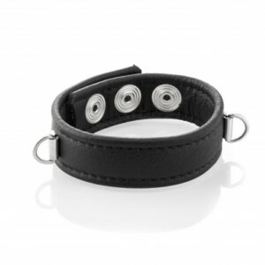 Leder Cockband mit D-Ringen