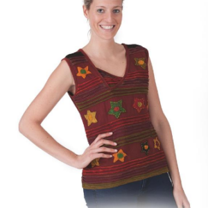 Damen Top mit Blumen-Muster