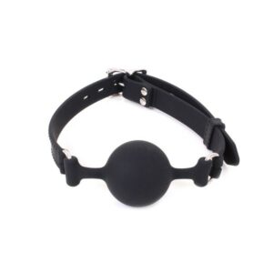 Silikon-Ball-Knebel schwarz