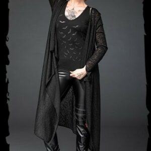 Dünne Strickjacke mit spitz zulaufenden Ärmeln