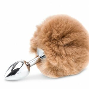 Buttplug mit flauschigem Hasenschwanz