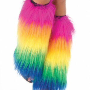 Kunstfell Beinstulpen 'Rainbow'