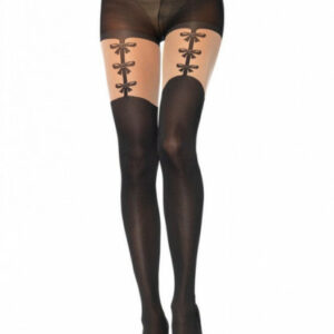 Strumpfhose mit Strapshalteroptik