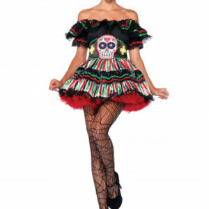 Day of the Dead Doll - Kostüm Set 2TLG.