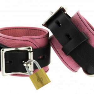 Deluxe Fußfesseln 'Pink & Black'