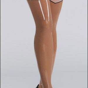 Latex Strümpfe mit Ziernaht