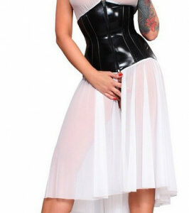 Kleid mit Latex-Corsage