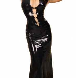Latex Maxikleid aus Latexhybridmaterial