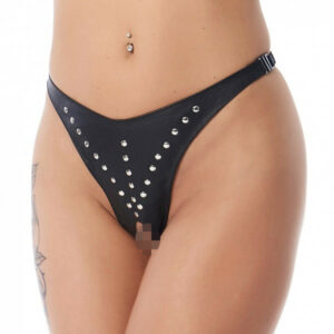 Ouvert Slip mit Nieten